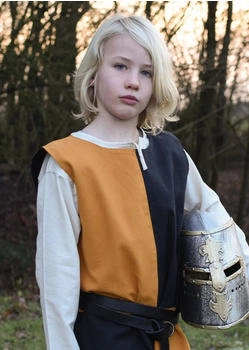 Battle-Merchant Waffenrock Lucas Mi-Parti gelb schwarz