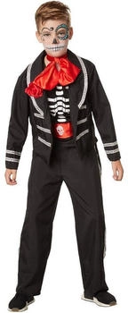Dress for Fun Gentleman Skelett Kostüm Tag der Toten