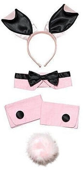 Bristol Novelty Ltd Kaninchen Accessoiren rosa schwarz DS089