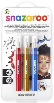 Snazaroo Kinderschminke Schminkstift Pinselspitze Set Farben abenteuer rot