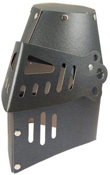 Holzspielerei Baumgartner Ritterhelm schwarz Hartkarton klappbarem Visier