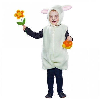 Festartikel Müller Kinderkostüm Schäfchen-Overall Mütze weiß
