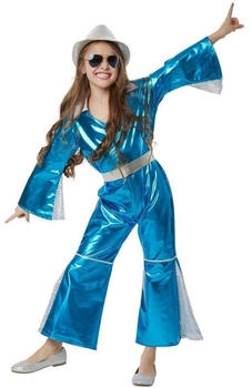 Dress for Fun Groovy Disco Girl Kostüm Glitzer