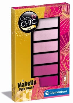Clementoni Crazy Chic Teen-Eyeshadow Pink Power 18817 Lidschatten-Make-up sicher und hypoallergen