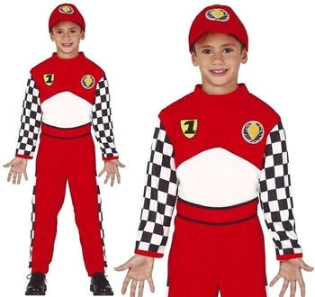 Fiestas Guirca Rennfahrer Kostüm Formel Fahrer Outfit Fg