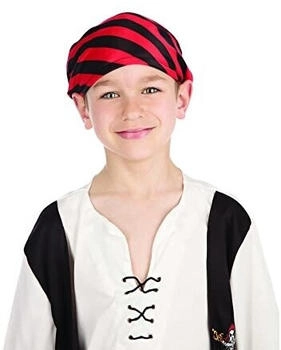 Bristol Novelty Ltd Piraten-Party Kostüm Kleid Outfit rot schwarz 4-12 Jahre
