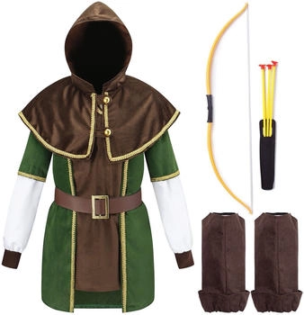 Corimori Robin Hood Kostüm Pfeil Bogen