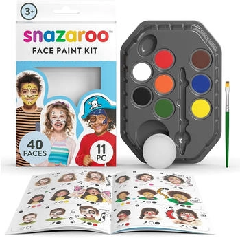 Snazaroo Schminkset für Jungen Farben Pinsel Schwämmchen Anleitung