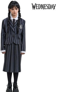 Chaks Wednesday Addams Schul-Uniform schwarz grau gestreift 3-tlg