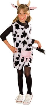 Festartikel Müller Kuh Kleid weiß schwarz 11800646