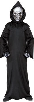 Widmann Kinderkostüm Sensenmann holografischer Totenkopfmaske