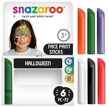 Snazaroo Schminkstifte Set Adventure Gesichts- und Körperfarben hautfreundlich abwaschbar auf Wasserbasis