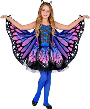 Widmann Kostümkleid Stoff-Flügeln blau lila 12345