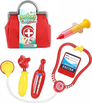 TOI-TOYS Doktor Set 5-tlg Zubehör rot 79