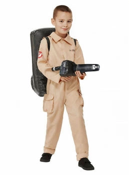 Smiffy's Ghostbusterskostüm für Kinder Overall aufblasbarer Rucksack