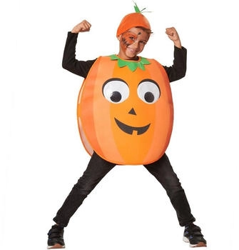 Dress for Fun Kürbis Poncho Hut Fasching Halloween