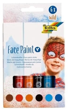 Folia Face Paint Schminkstifte Wild 380602 farbig sortiert Folia Face Paint Schminkstifte Wild 380602 farbig sortiert
