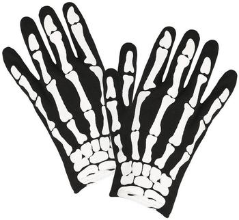 Widmann Skeletthandschuhe schwarz weiß Einheitsgröße