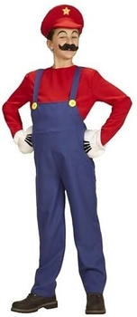 Widmann Kinderkostüm Super Klempner Overall Shirt Hut