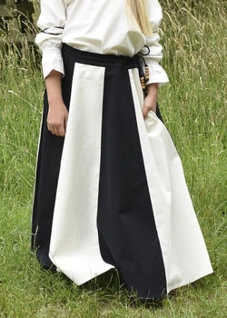 Battle-Merchant Ritter-Kostüm Kinder-Mittelalterrock Lucia schwarz natur