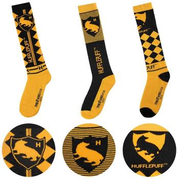 Cinereplicas Hohe Socken 3er Set Offizielle Lizenz Hufflepuff