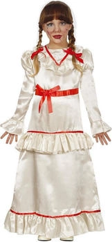 Fiestas Guirca Gruselige Teufelspuppe weißem Kleid Mädchen Kostüm