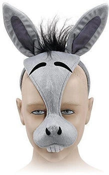 Bristol Novelty Ltd Esel Maske EM179 bunt mehrfarbig Einheitsgröße
