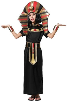 Atosa Egyptian Queen Kostüm 7-9 Jahre schwarz
