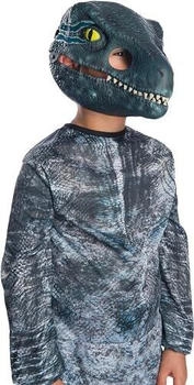 Rubie's Velociraptor blau beweglicher Kiefer Dinosaurier Maske Kinder Kostüm