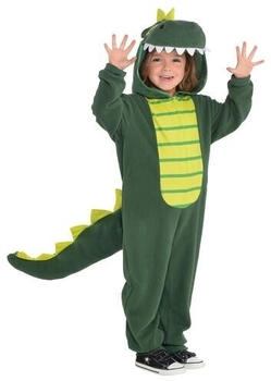 Amscan Onesie-Kostüm Dinosaurierkopf-Kapuze und Schwanz mehrfarbig 9902083