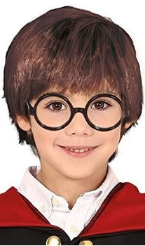 Fiestas Guirca Perücke Zauberer Harry für Kinder