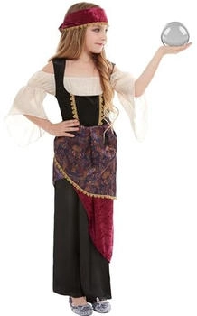 Smiffy's Wahrsagerin-Kostüm mehrfarbig Kleid Kopftuch