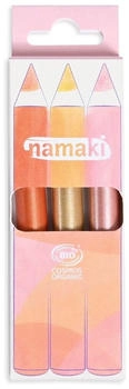 namaki Kinderschminkstifte Glitzer Jumbo 3er-Set kupfer gold rose