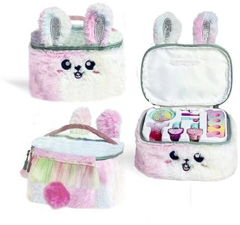 Aquarius Cosmetic Schminkkoffer Kaninchen aus Kunstpelz Make-up-Set für Kinder Schönheitsset für Mädchen Nagellack Lippenstift Lidschatten Aufbewahrungskoffer 16838824