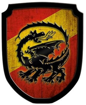 Holzspielerei Baumgartner drache rot