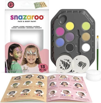 Snazaroo Set Gesichtsmalfarben Einhörner Schmetterlinge mehrfarbig