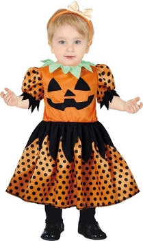 Fiestas Guirca Kürbis Kostüm orange schwarz für Babys