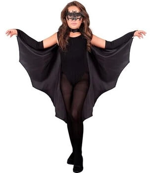 Widmann Umhang Fledermaus für Kinder schwarz