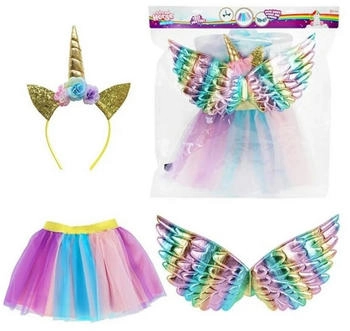 TOI-TOYS Kostüm Dream Horse Verkleidungsset Einhorn Flügeln und Tutu