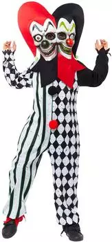 Amscan Two Face Horror Harlekin Kinderkostüm