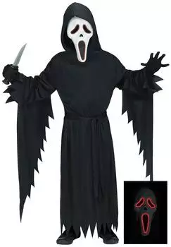 Fun World Kostüm Scream Leuchtmaske
