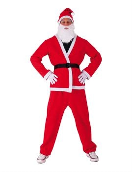 Rubie's Klassisches Weihnachtsmann Kostüm rot weiß S8900