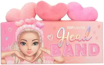 Depesche TOPModel Plüsch Haarband Beauty and Me (13506) rosa