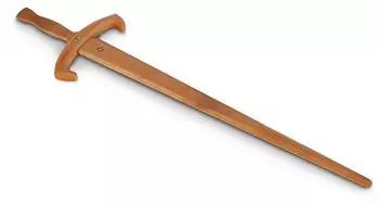 BestSaller Merlin Zauber Schwert aus Holz, 75cm (1116) natur