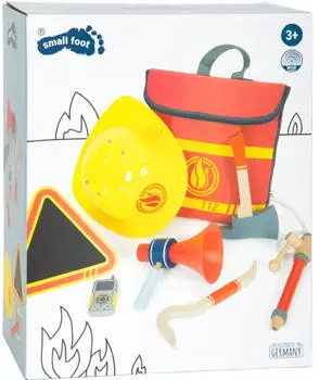 Small Foot Design Feuerwehrrucksack Spielzeug-Helm (12361) gelb