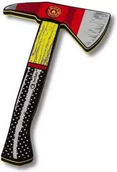 BestSaller Feuerwehrbeil, Feuerwehr Axt (5060) rot/gelb