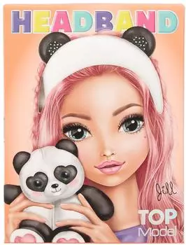 Depesche TOPModel Kosmetikhaarband Beauty and Me (12823) weiß/pink