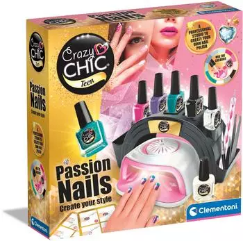 Clementoni Crazy Chic-Passion Nägel-Nagelset (50852) mehrfarbig