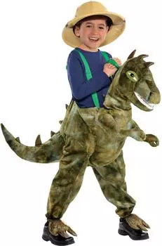 Amscan Ride On Dinosaur Kostüm mit Licht und Sound (RDI3-LS) grün