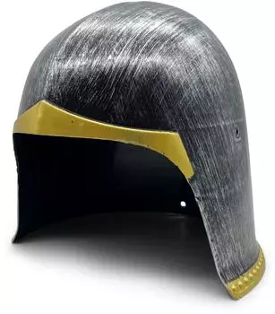 BestSaller Kinder-Beckenhaube Ritterhelm (1425) titan/gold